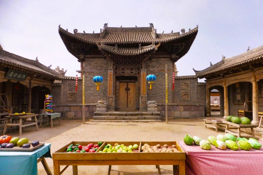 C-Drama Locations - Zhenbeipu Western Film Studio: the livestock market from the movie Red Sorghum