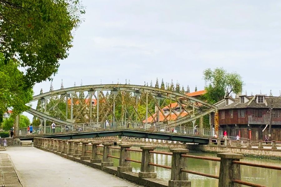C-Drama Locations - Shanghai Film Park: Zhejiang Road Bridge
